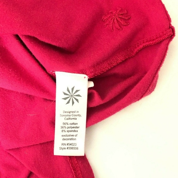 Athleta Pink Wrap Fitted Top Small/Medium - Picture 8 of 8